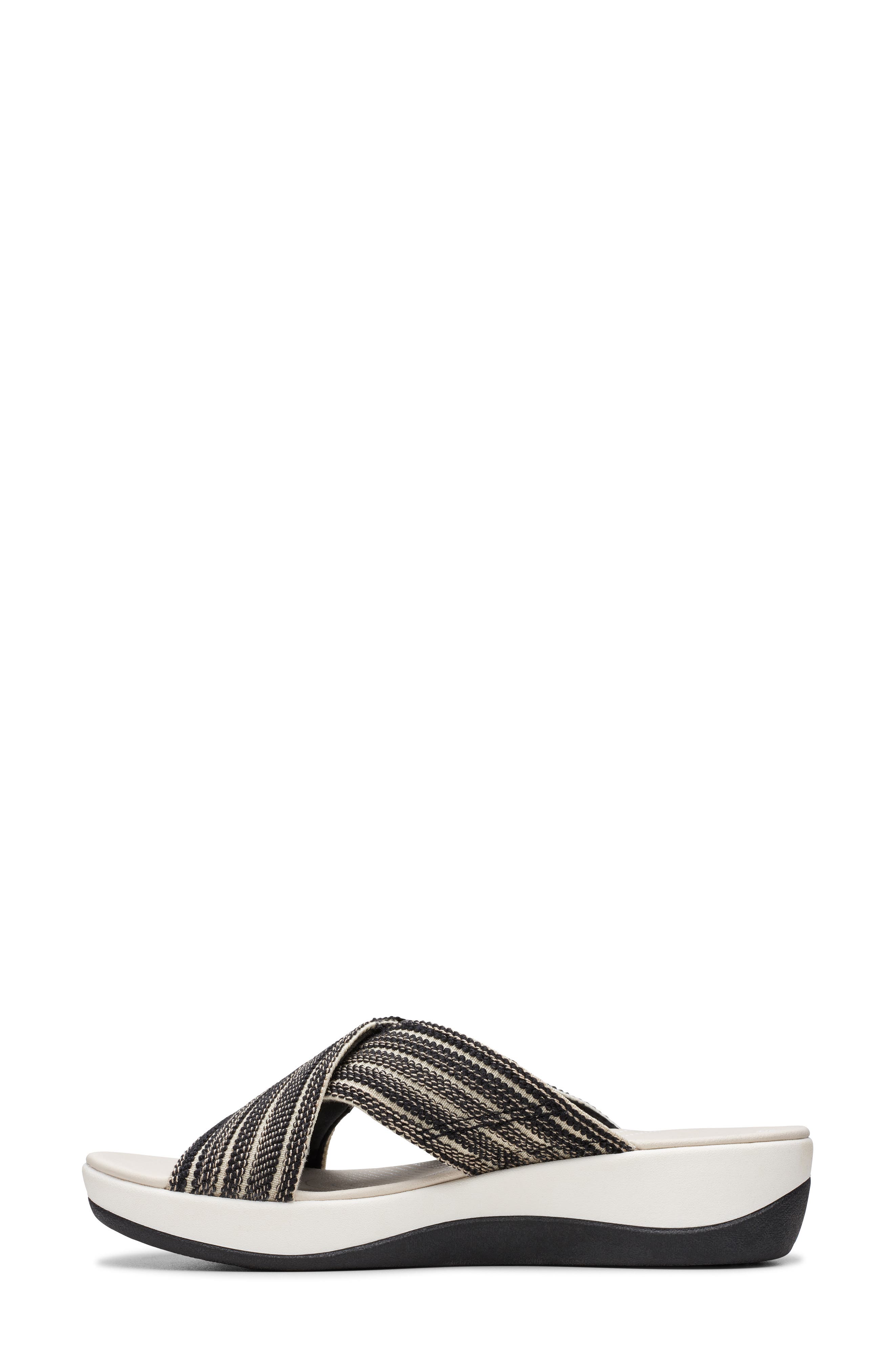 Clarks<sup>®</sup> Arla Wave Sandal, Alternate, color, Black Combi