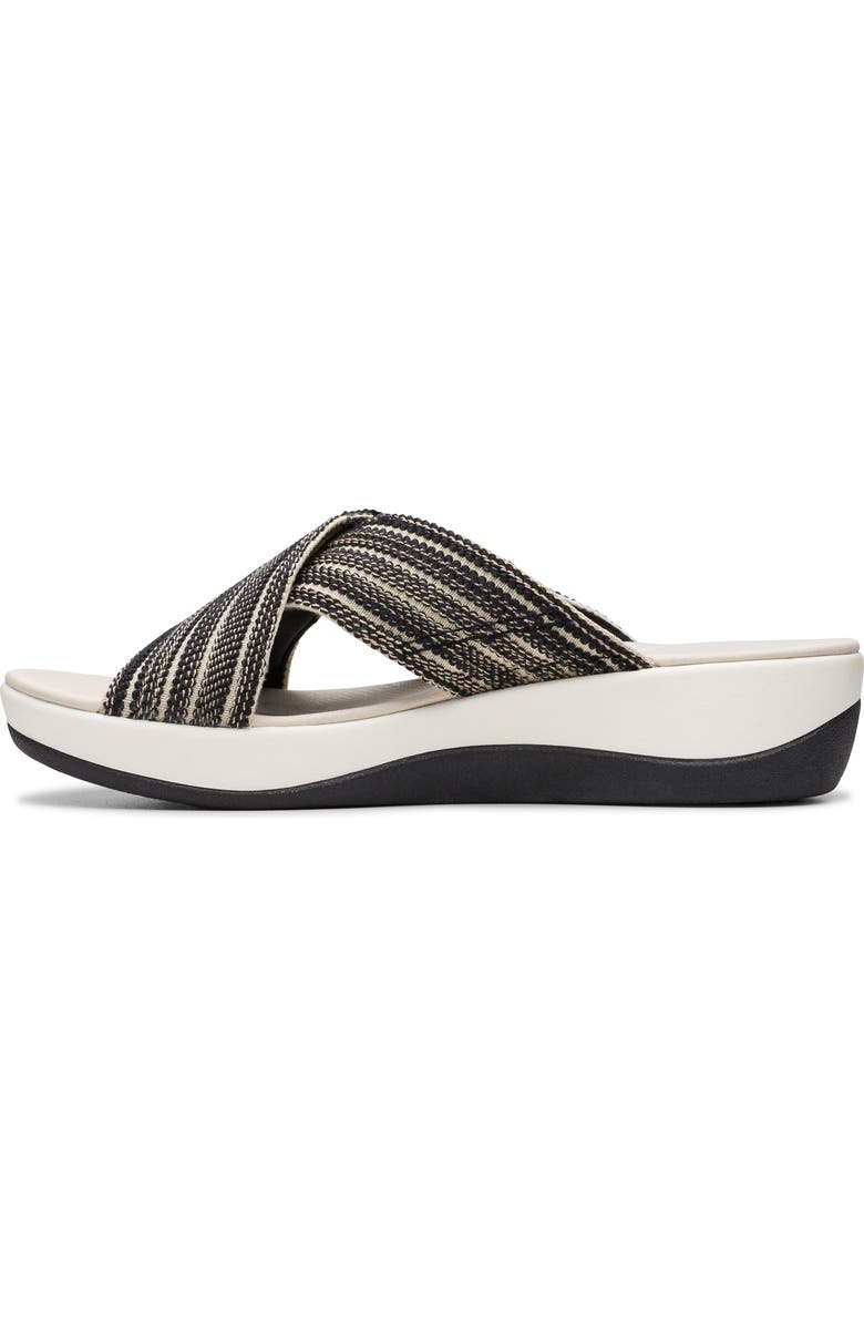 Clarks<sup>®</sup> Arla Wave Sandal, Alternate, color, Black Combi