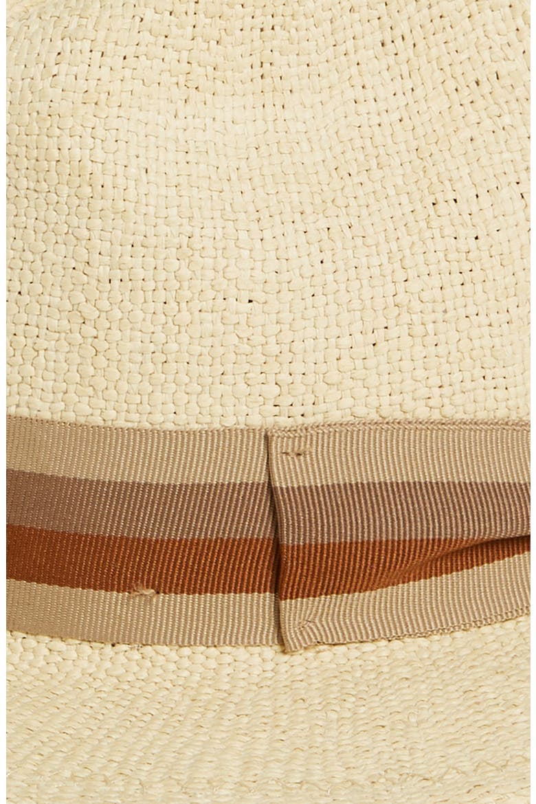 Roma Straw Fedora, Alternate, color, NATURAL