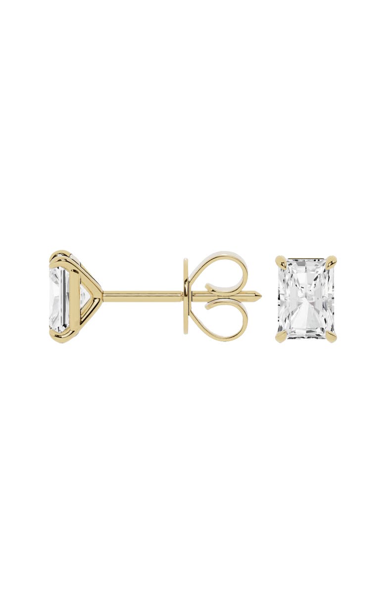 Jennifer Fisher 18K Gold Radiant Lab Created Diamond Stud Earrings, Alternate, color, 18K Yellow Gold