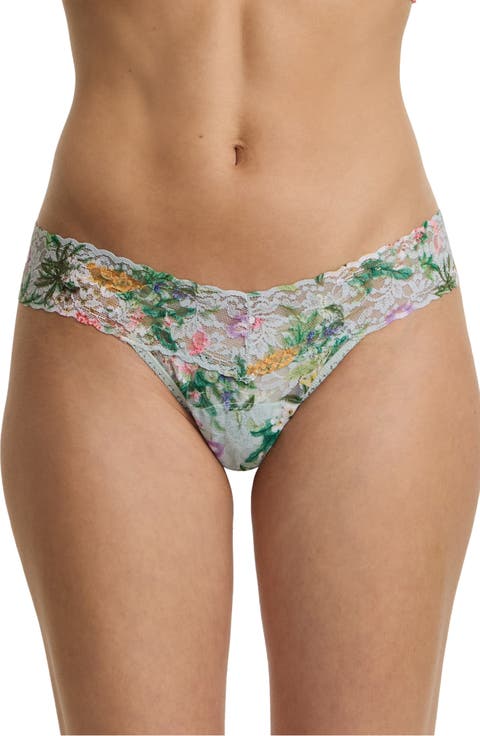 Print Low Rise Thong