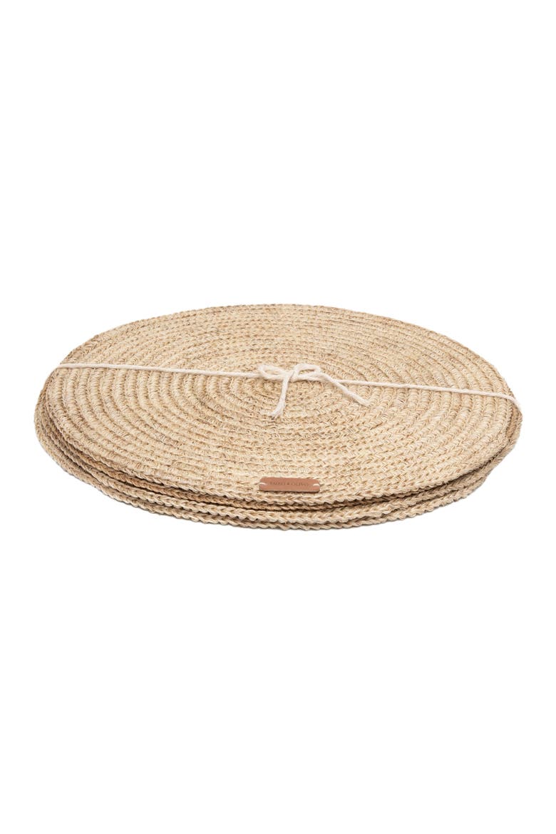 Fique Spiral Placemat Set of 4, Alternate, color, Natural