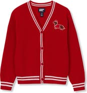 Lands' End Girls Varsity Cardigan