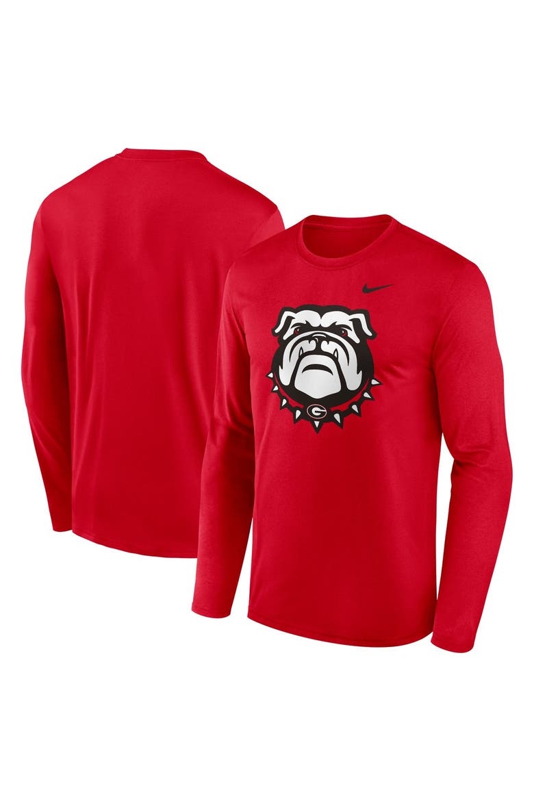 Men's Nike Red Georgia Bulldogs Primetime Alternate Logo Legend Performance Long Sleeve T-Shirt, Main, color, Red