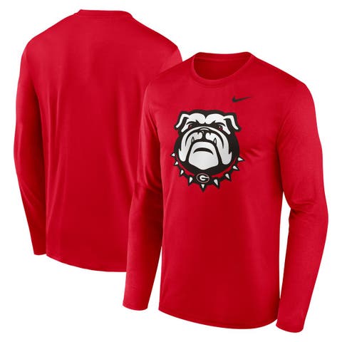 Men's Nike Red Georgia Bulldogs Primetime Alternate Logo Legend Performance Long Sleeve T-Shirt