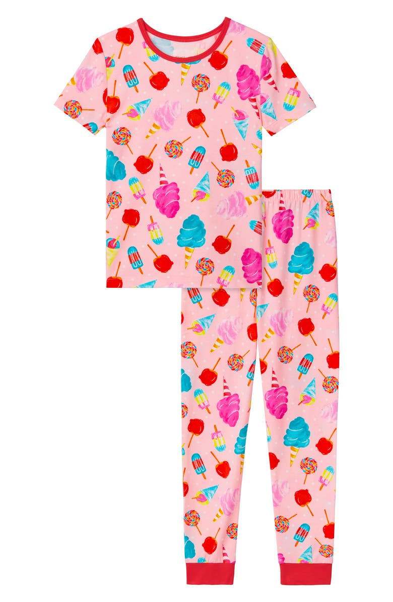 BedHead Pajamas Kids' Sweet Treats Print Fitted Two-Piece Pajamas, Main, color, Sweet Treats