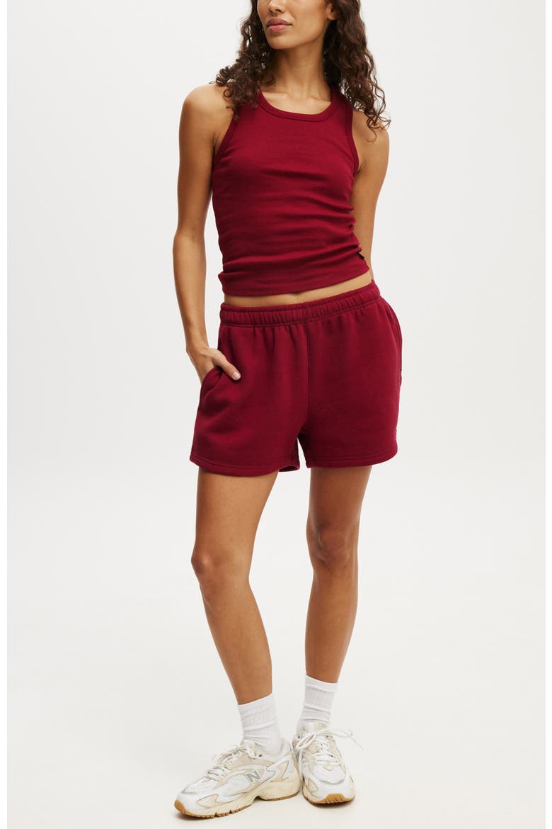 Women's Active Core Rib Racer Tank, Alternate, color, Deep Red
