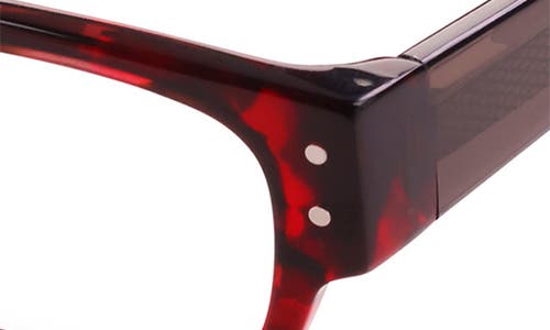 Eyebobs Head 49mm Rectangular Reading Glasses In Cherry Red Tortoise