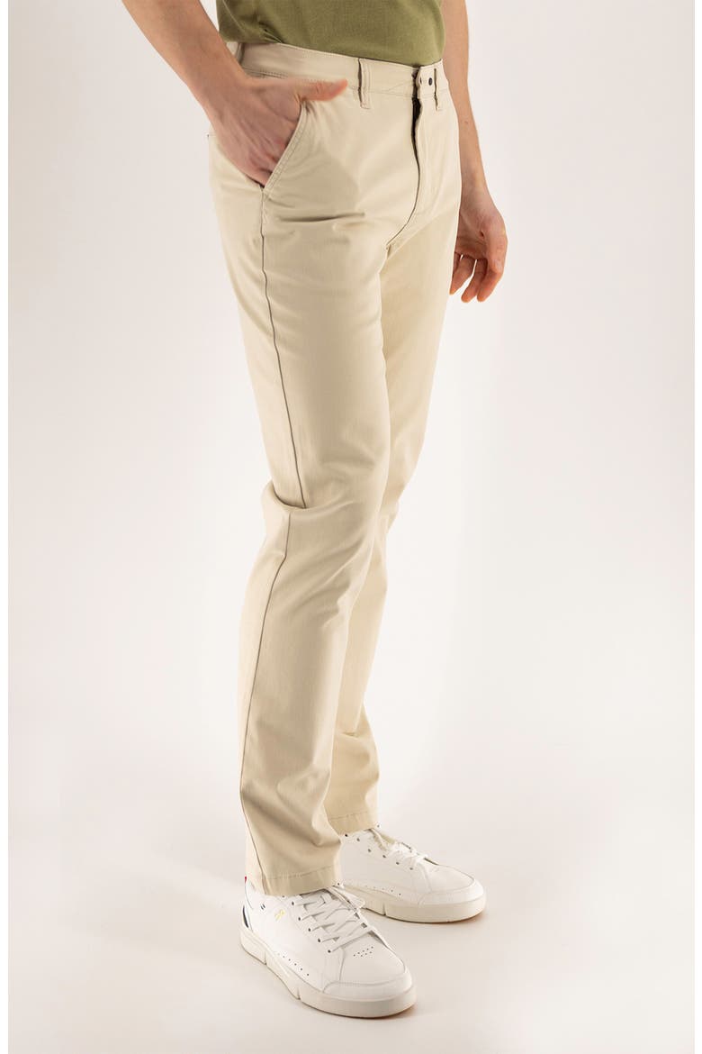 Cotton Stretch Twill Chinos, Alternate, color, BROWN RICE