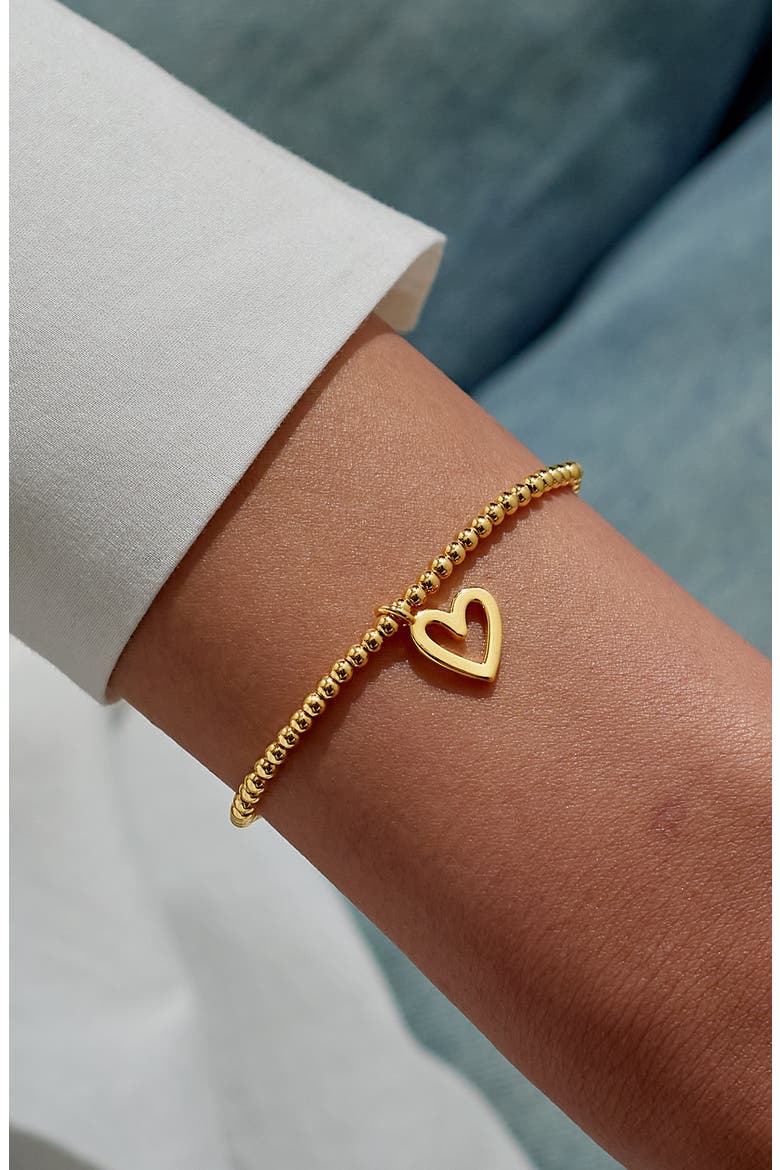 Christmas Gift Box 'Happy Holidays' Bracelet in Gold-Tone Plating, Alternate, color, Metallic Gold