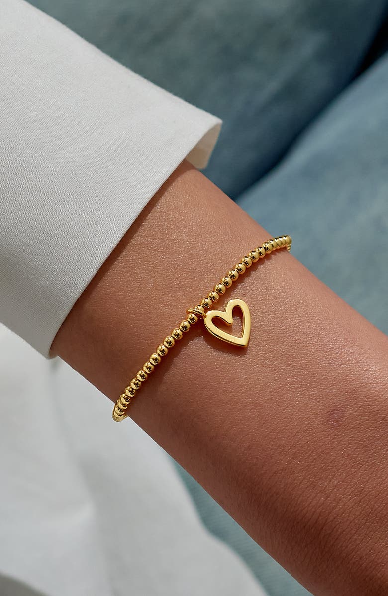 A Littles & Co Christmas Gift Box 'Happy Holidays' Bracelet in Gold-Tone Plating, Alternate, color, Metallic Gold