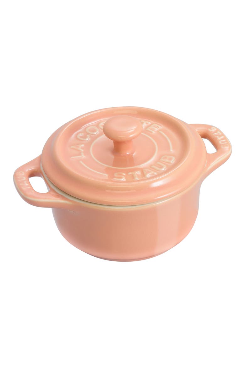 6-Piece Mini Ceramic Round Cocotte Set, Alternate, color, PASTEL