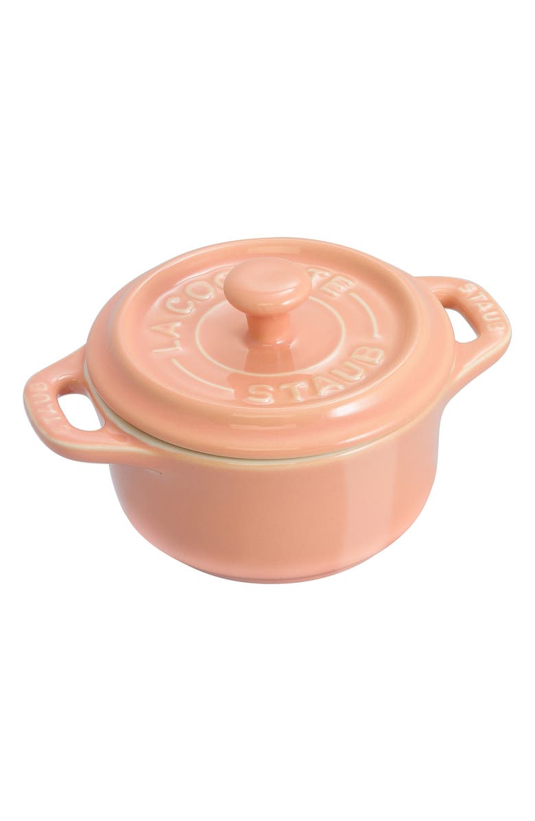 Staub 6-Piece Mini Ceramic Round Cocotte Set, Alternate, color, Pastel