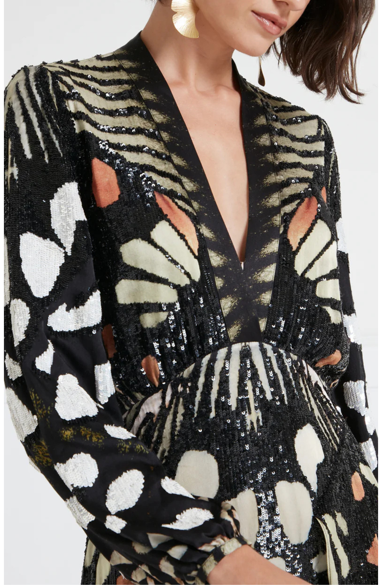 Temperley London Emperor Gown, Alternate, color, Black