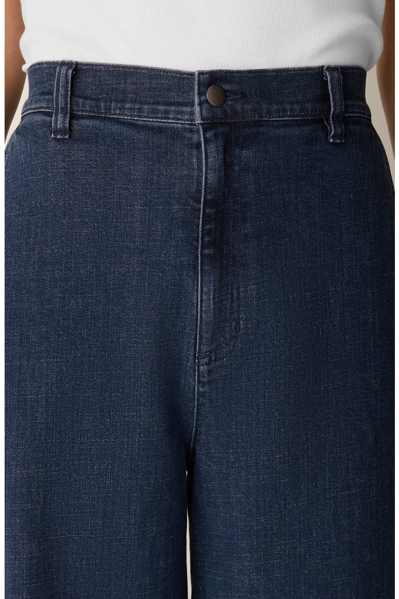 Organic Cotton Blend High Waist Wide Leg Curved Jeans, Alternate, color, MEDIUM INDIGO