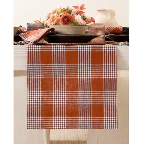 Linen Table Runner - Glen Check