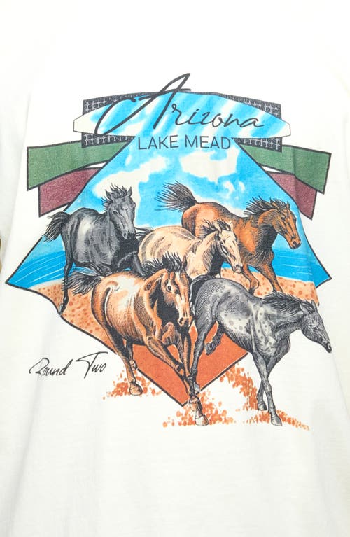 ROUND TWO ROUND TWO MUSTANG GRAPHIC T-SHIRT