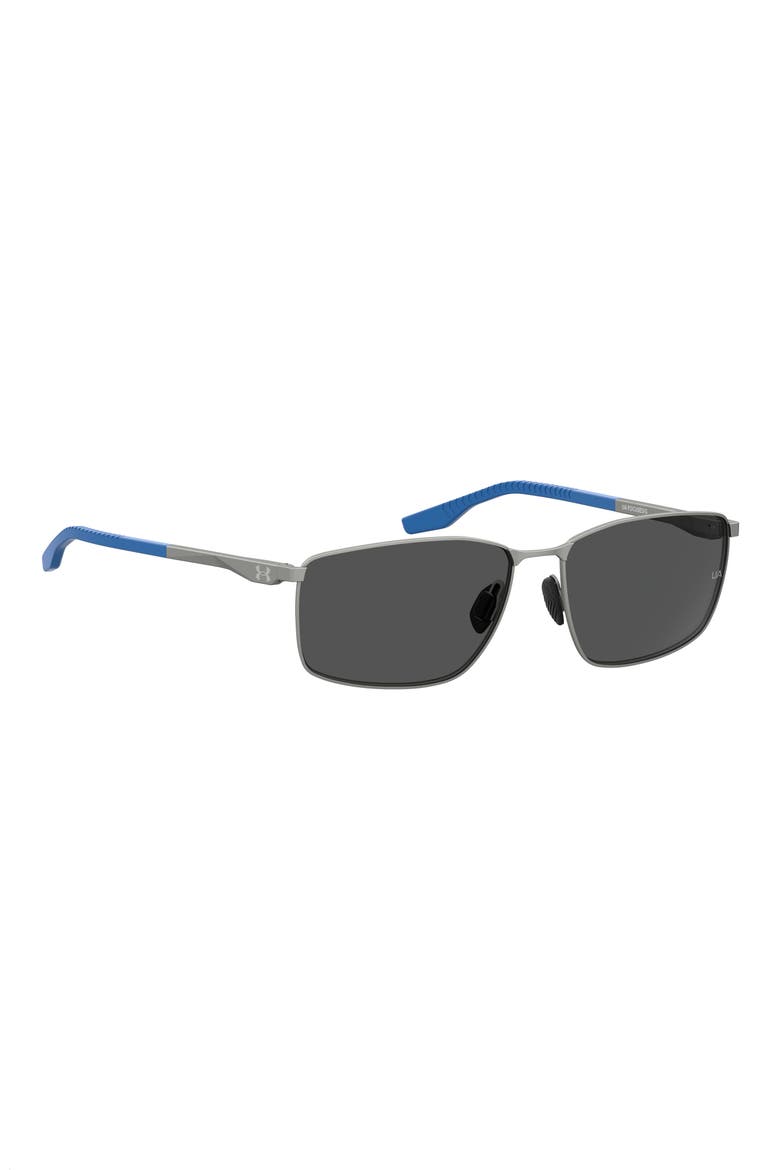 Square Sport Sunglasses, Alternate, color, MATTE RUTHENIUM BLUE