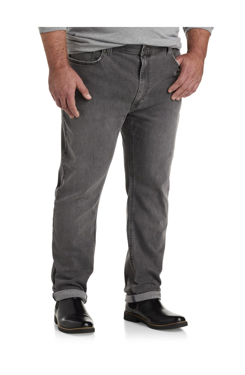 True Nation by DXL Big & Tall Grey Haze Tapered Fit Jeans, Main, color, 