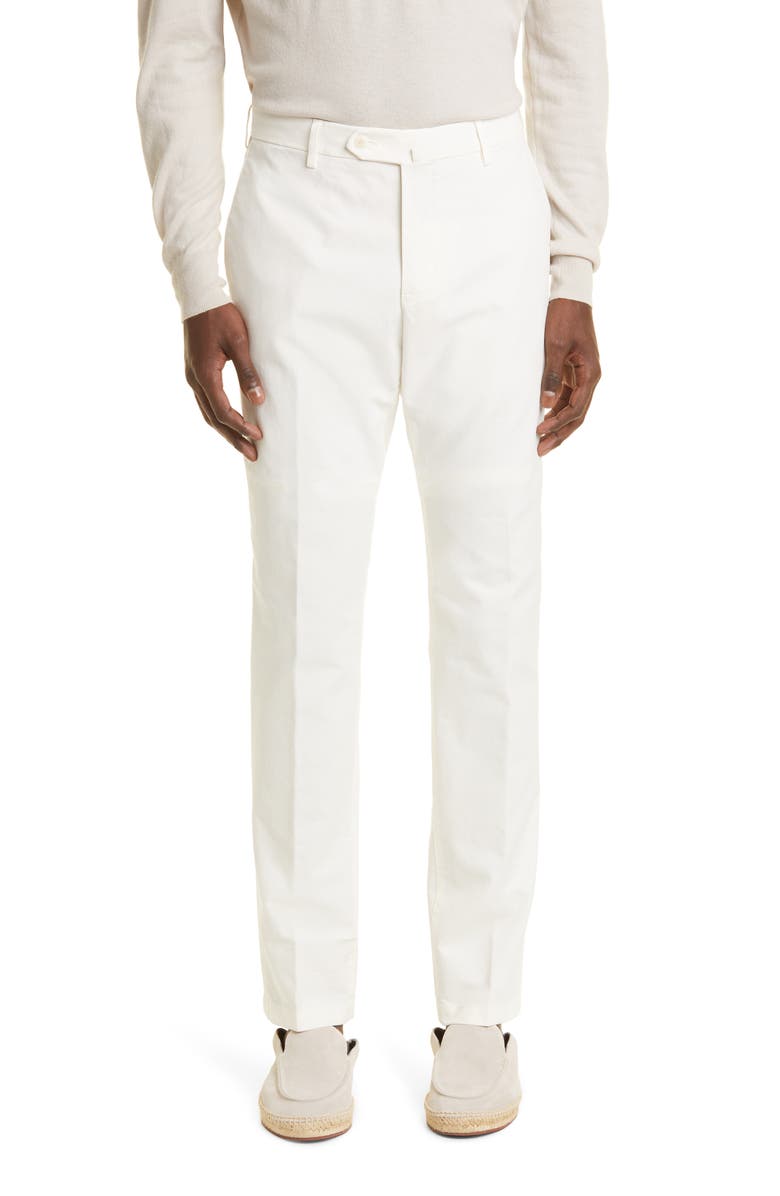 Loro Piana Pantaflat Stretch Cotton Pants, Main, color, 
