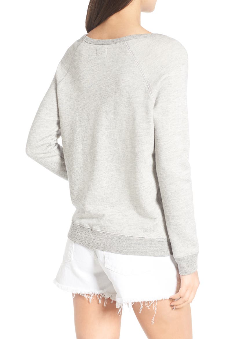 France to USA Sweatshirt, Alternate, color, HEATHER GREY