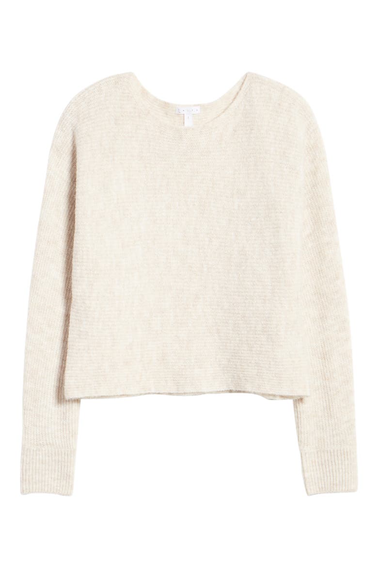 Dolman Sleeve Pullover, Alternate, color, BEIGE OATMEAL LIGHT HEATHER