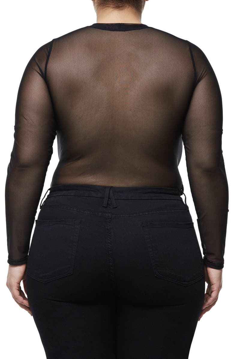 Good American Good Body Star Girl Bodysuit, Alternate, color, 