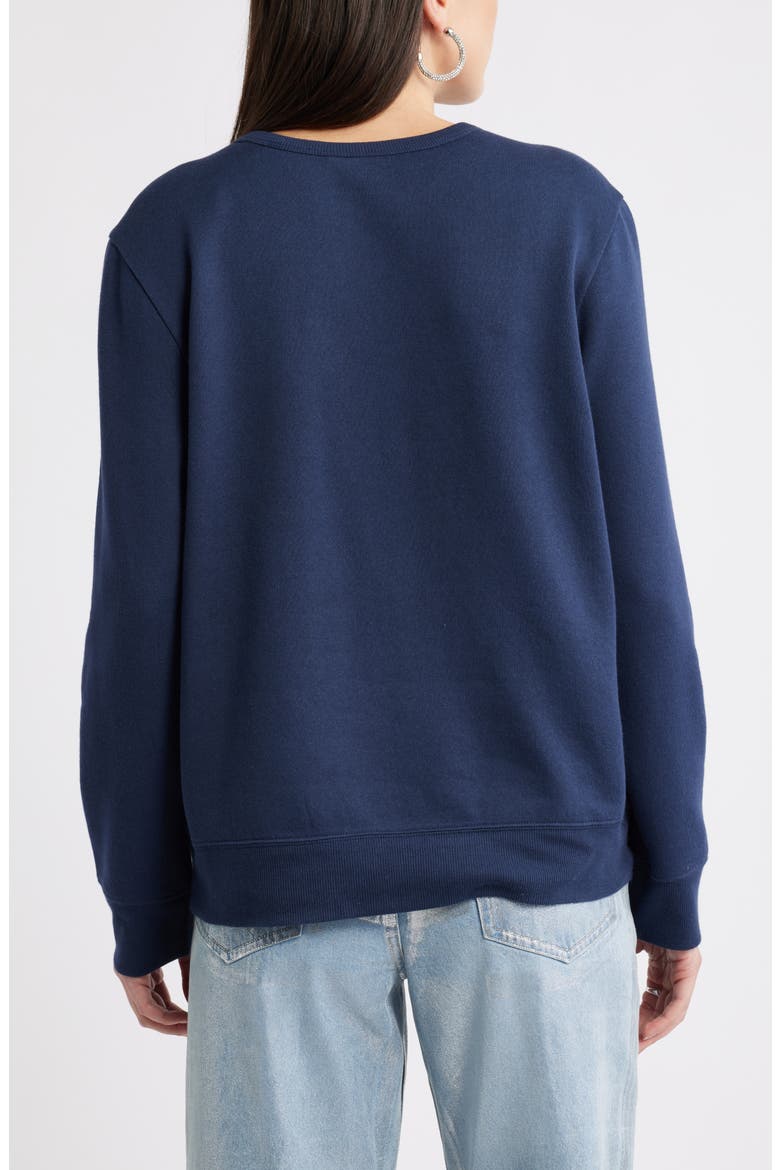 Very Merry Merry Sweatshirt, Alternate, color, NAVY EMBROIDERY