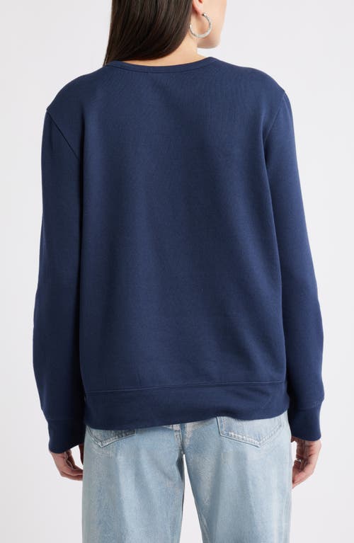 Caslonr Caslon(r) Very Merry Merry Crewneck Sweatshirt In Blue