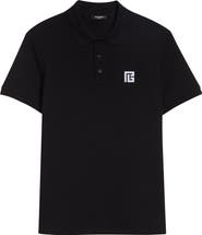 Balmain Embroidered Logo Cotton Polo
