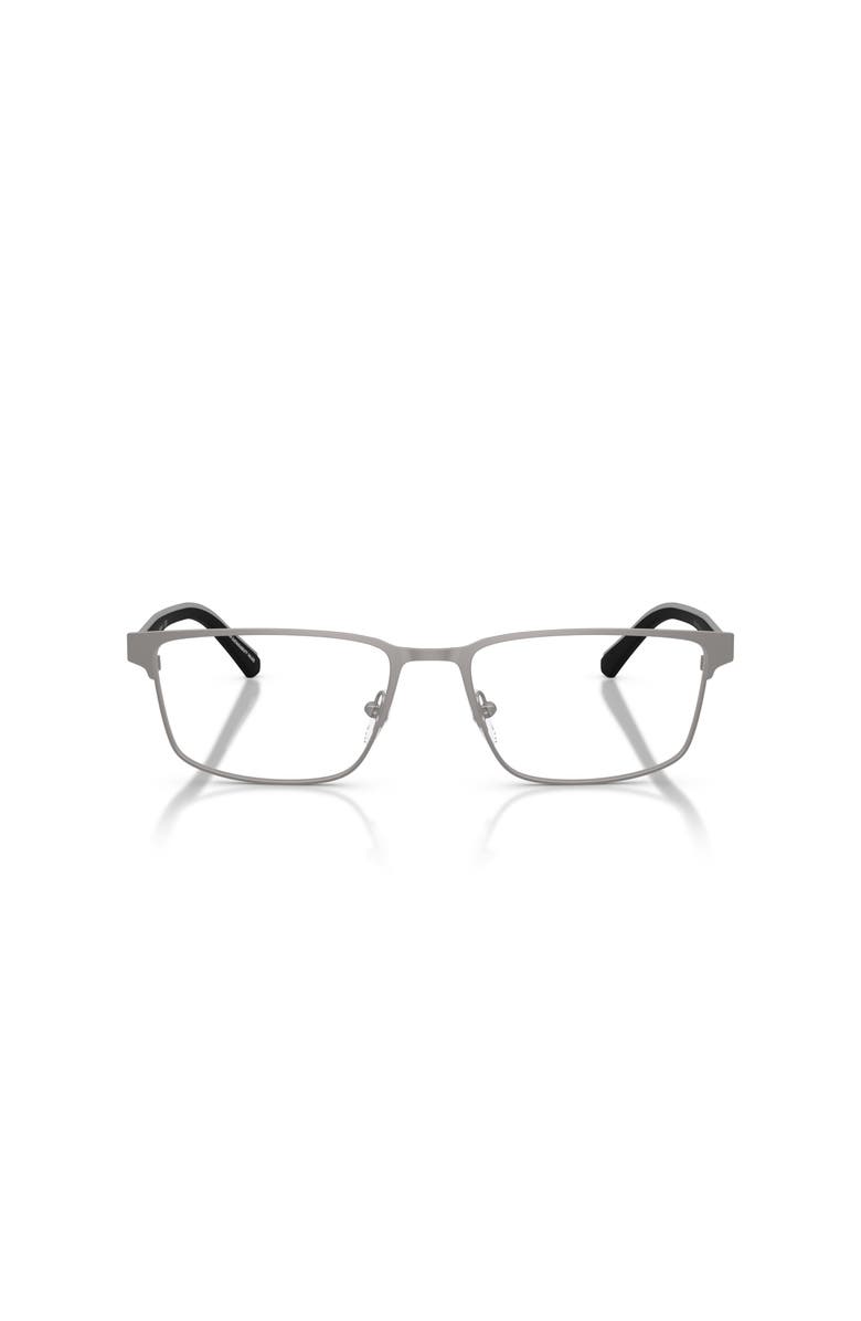 Emporio Armani 56mm Rectangle optical glasses, Alternate, color, Grey