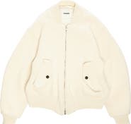 vowels Handstitch Knitted Bomber Jacket