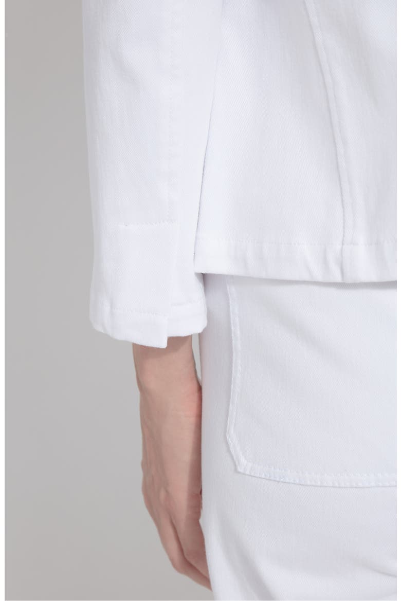 'Lyssentials Della Bracelet Sleeve Blazer, Alternate, color, WHITE