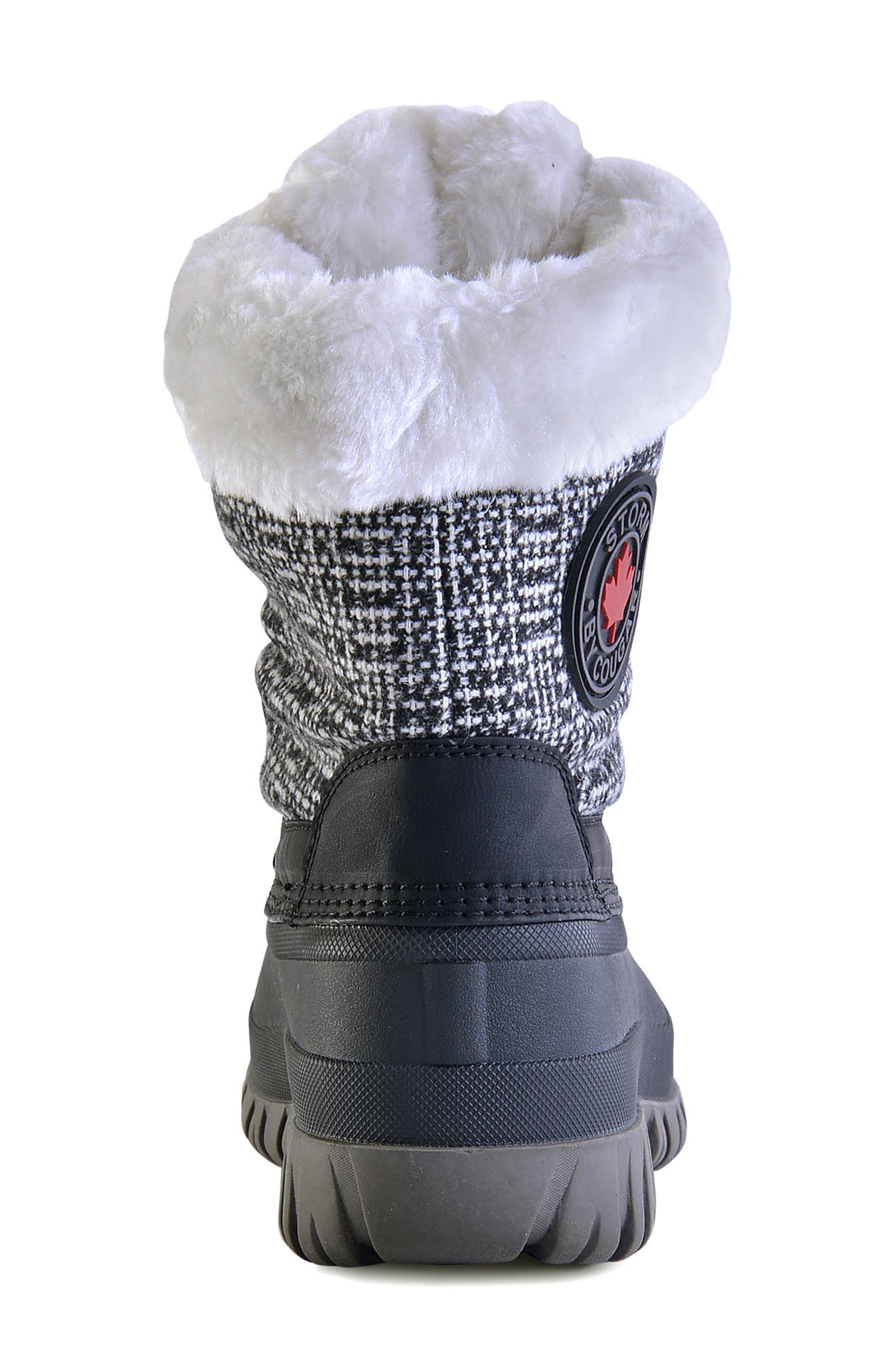 Cabin Faux Fur Cuff Waterproof Winter Boot, Alternate, color, WHITE MULTI