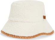 UGG® UGGfluff Scalloped Faux Fur Bucket Hat