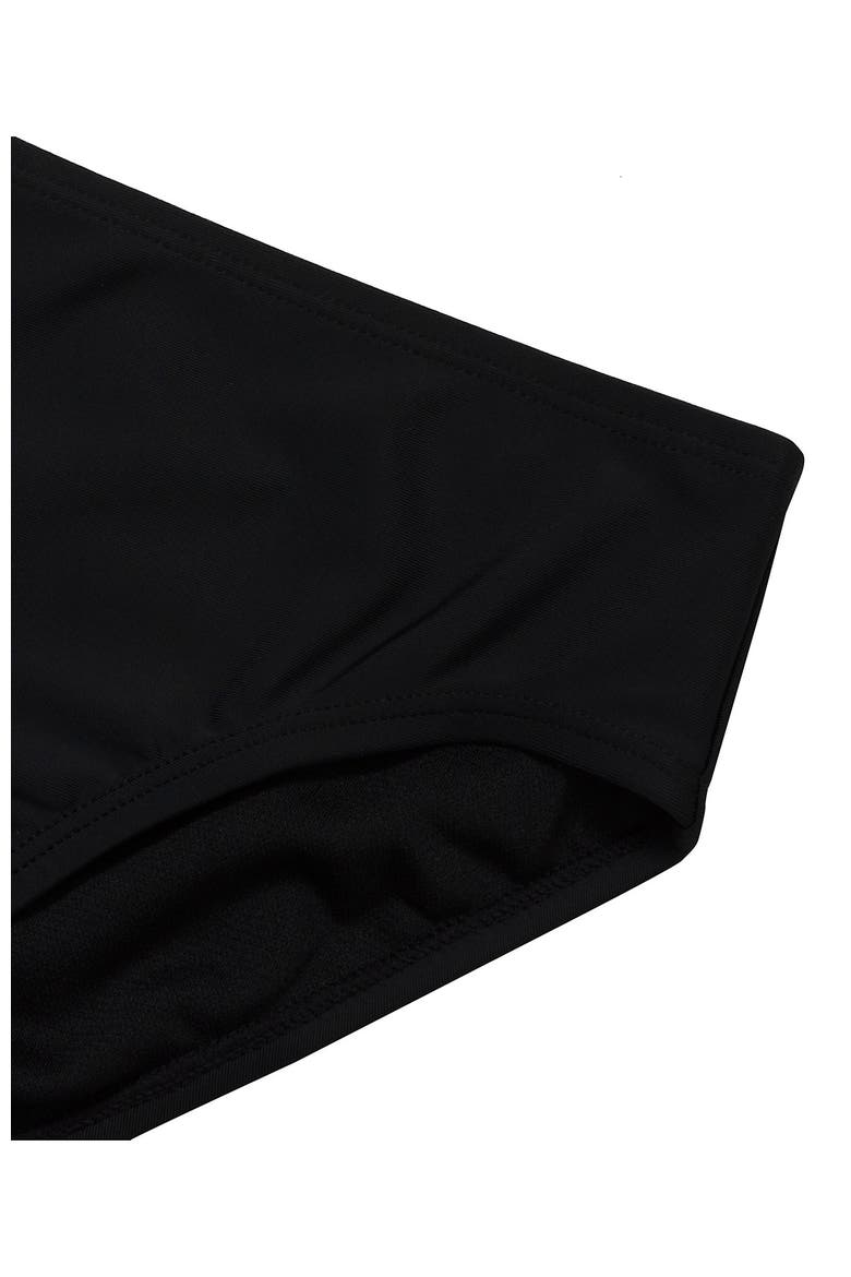 Girls Slim Swim Bikini Bottoms, Alternate, color, Black