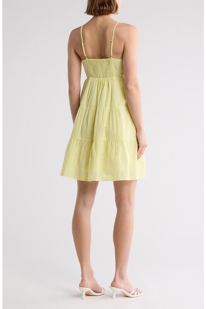 Smocked Cotton Babydoll Dress, Alternate, color, YELLOW
