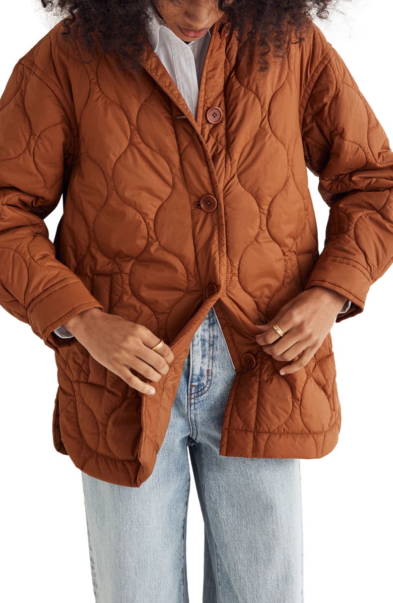 Madewell Airpuff Shirt Jacket, Main, color,