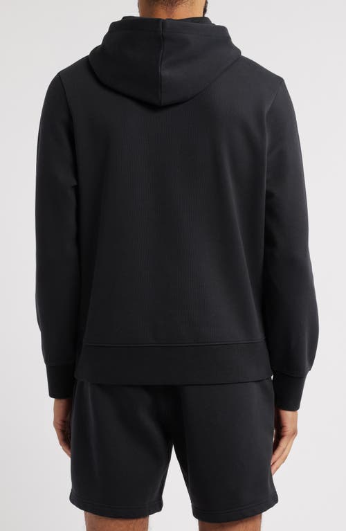 Zella Vital Fleece Hoodie In Black Caviar