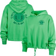 '47 Women's '47  Green Miami Hurricanes Luminance Dot Venice Pullover Hoodie