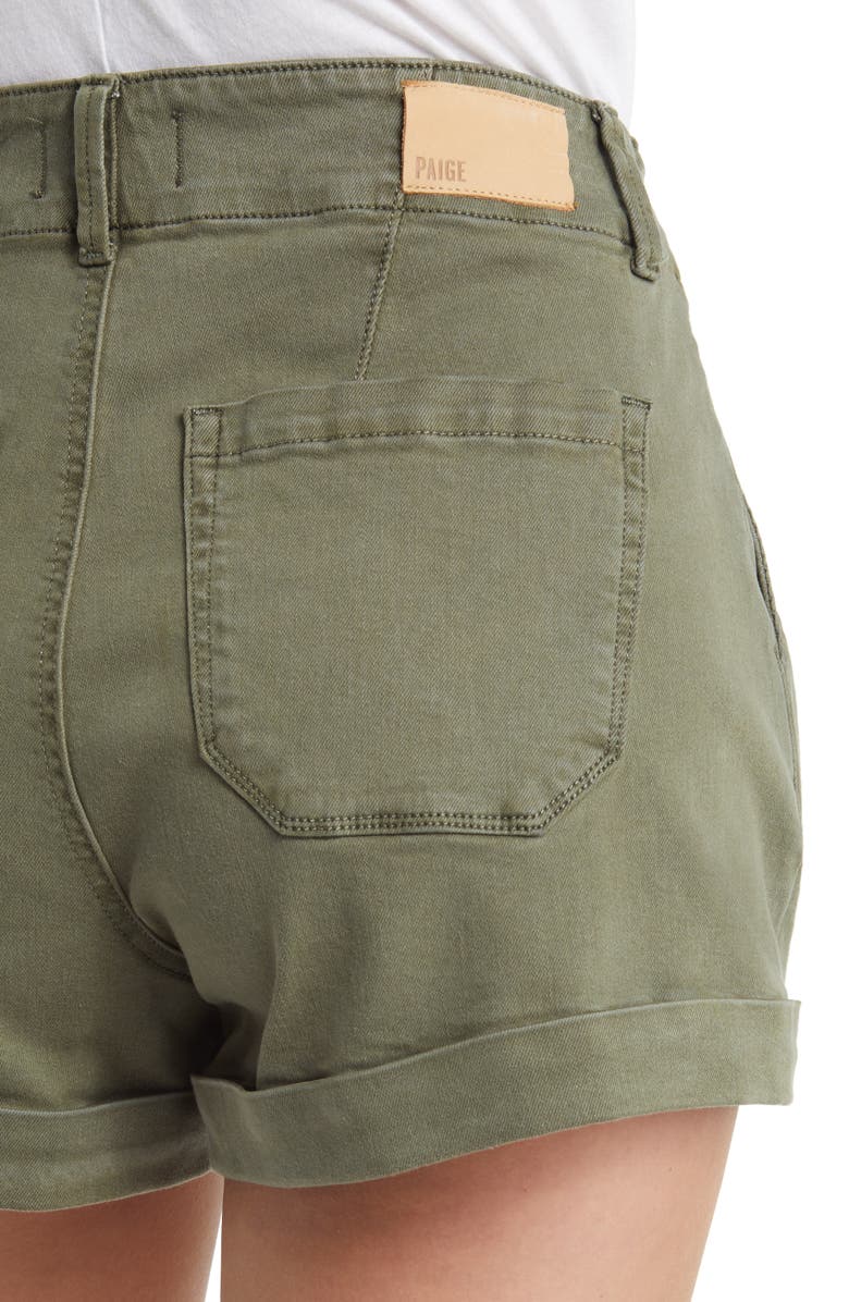 PAIGE Brooklyn High Waist Utility Shorts, Alternate, color, 