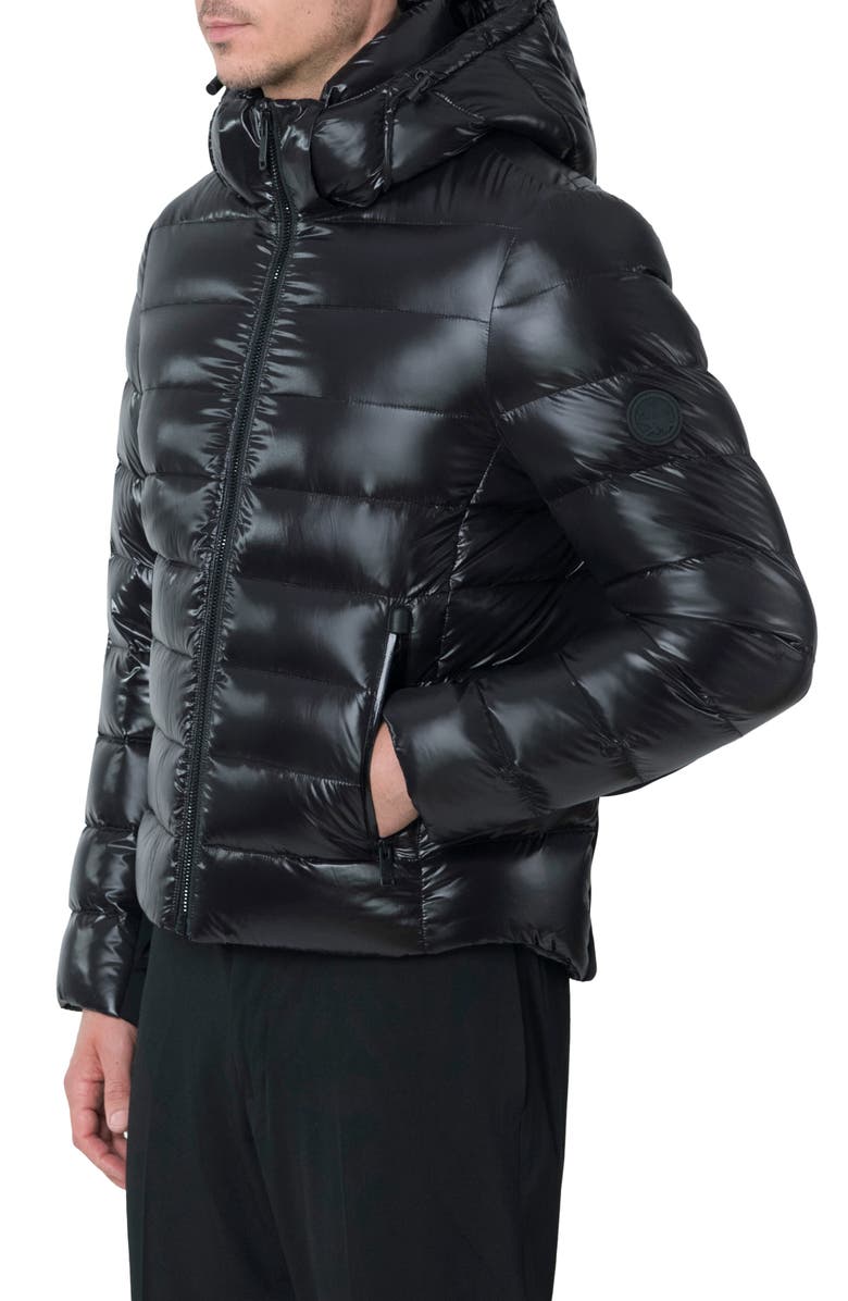 The Recycled Planet Company Scutar Windproof & Water Repellent Recycled Down Puffer Jacket, Alternate, color,