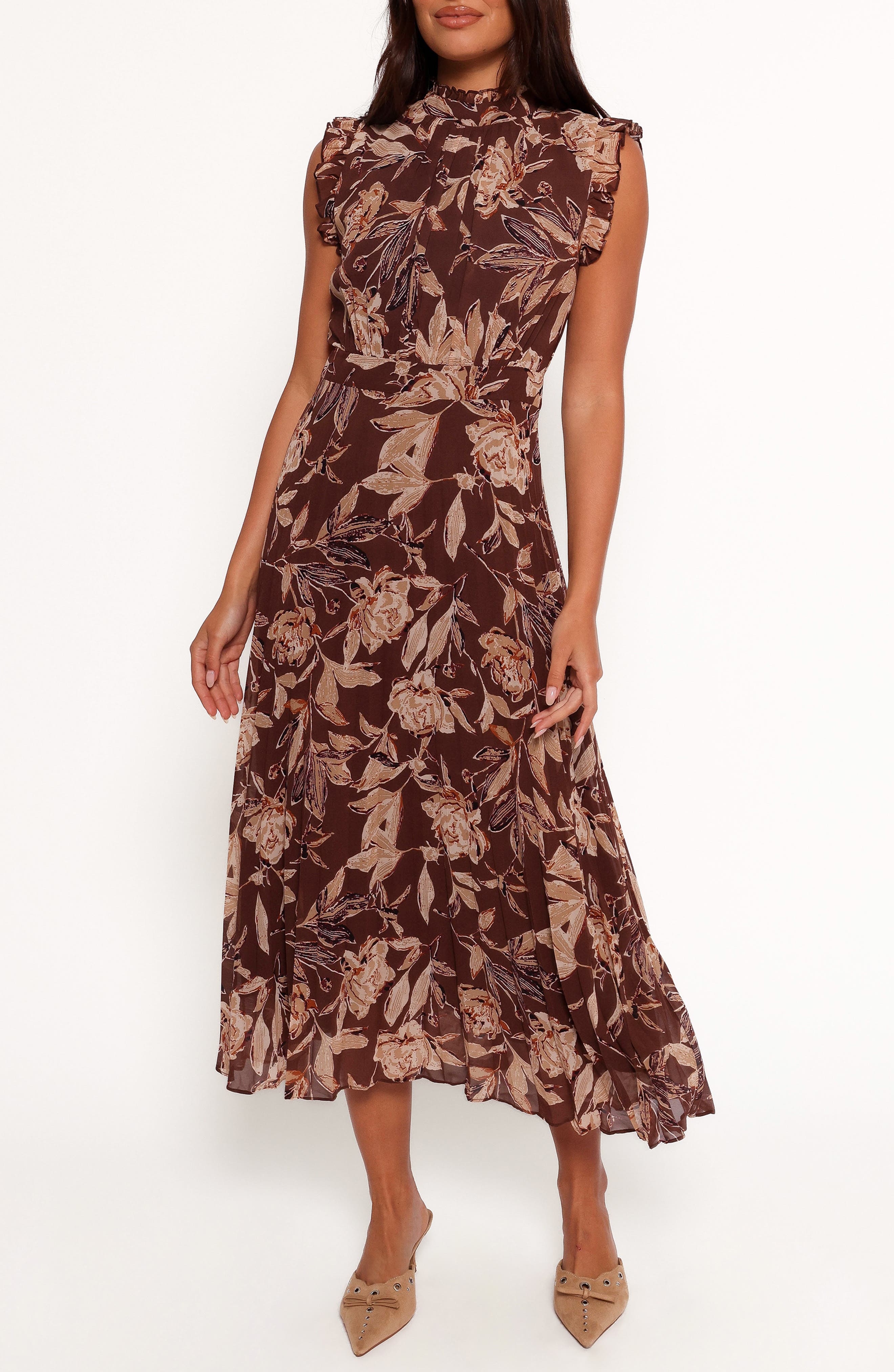 selected BROWN FLORAL