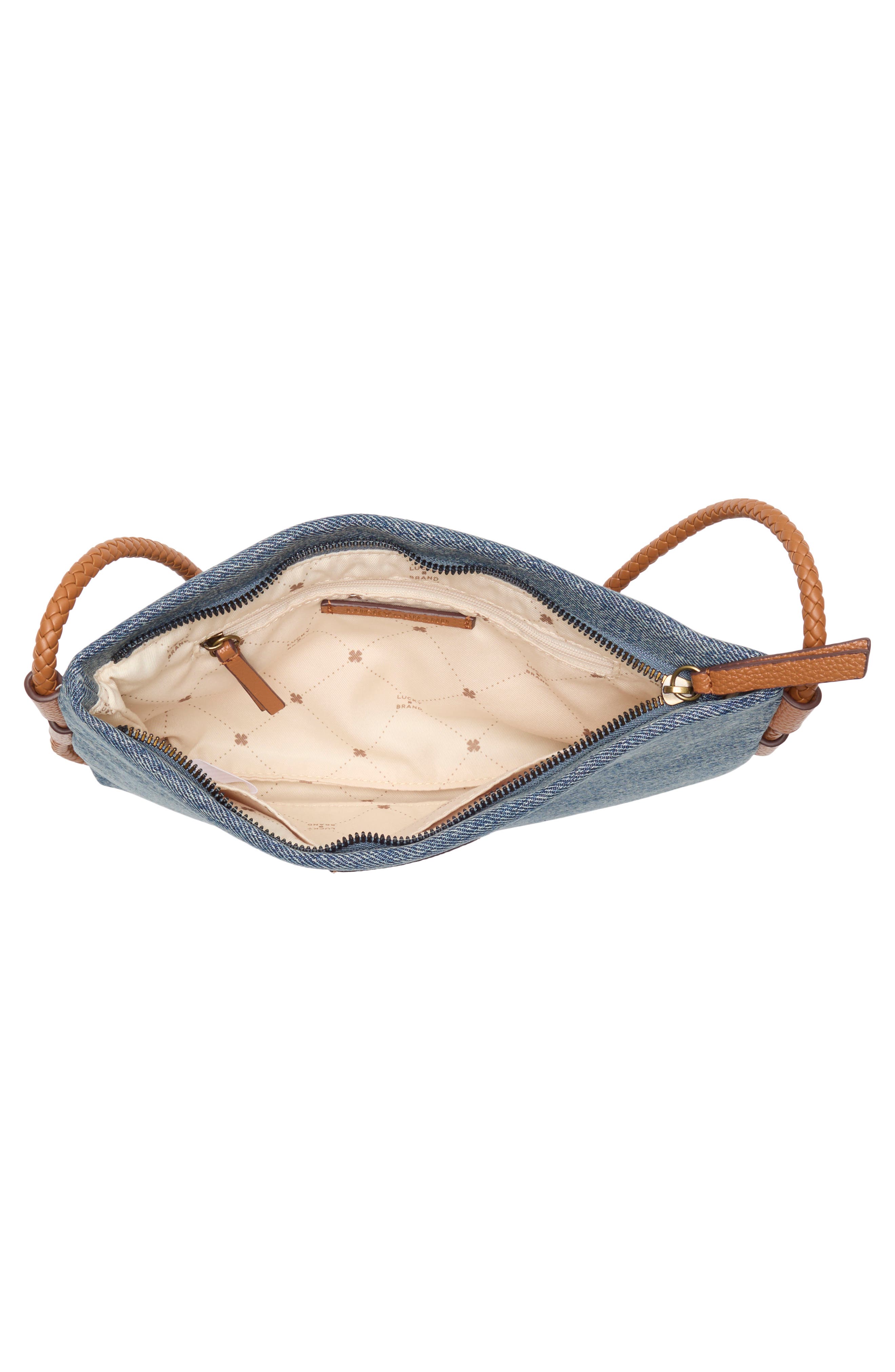 Lucky Brand Ezri Slim Crossbody Bag, Alternate, color, Denim