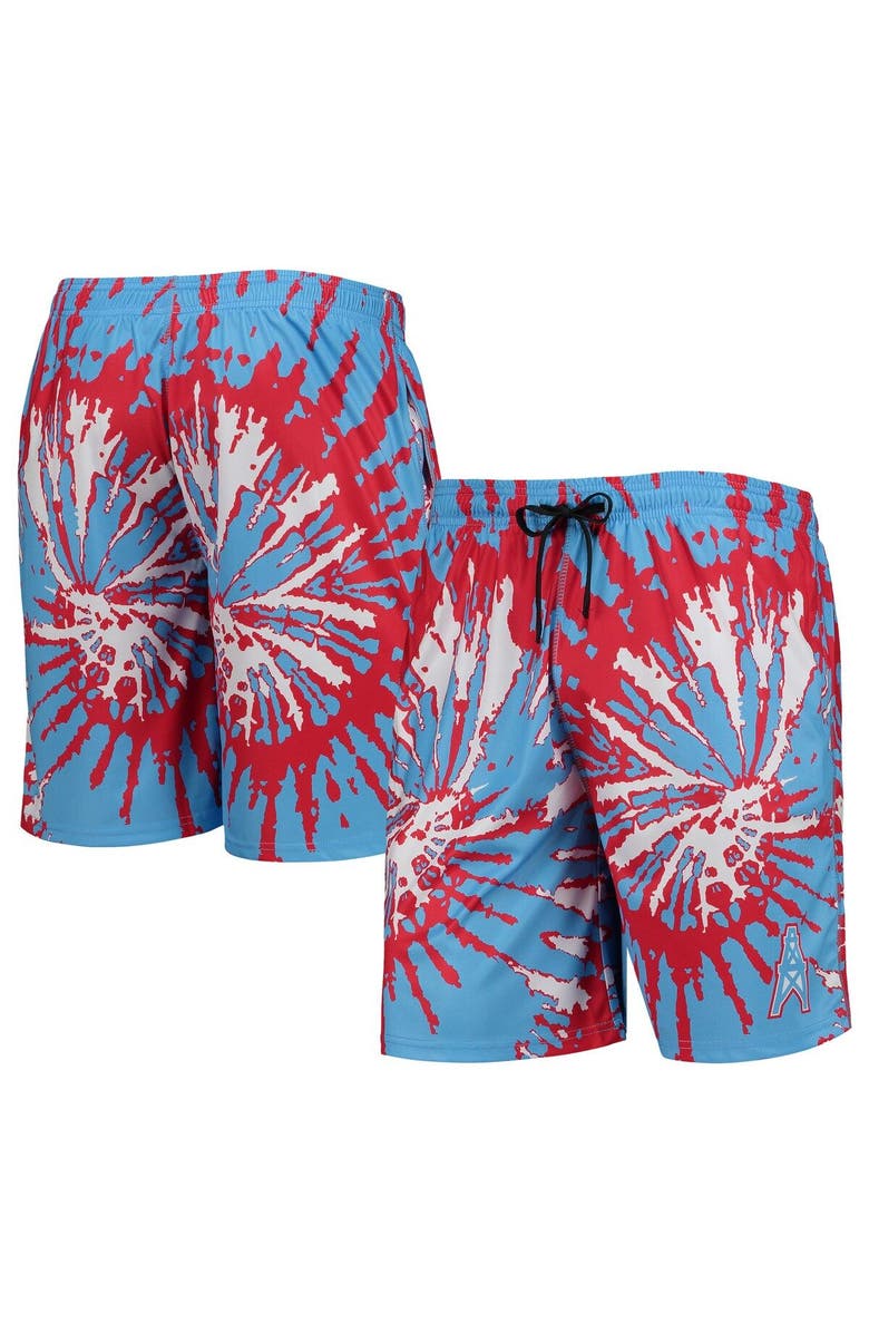 FOCO Men's FOCO Light Blue Houston Oilers Retro Static Mesh Lounge Shorts, Main, color, Light Blue