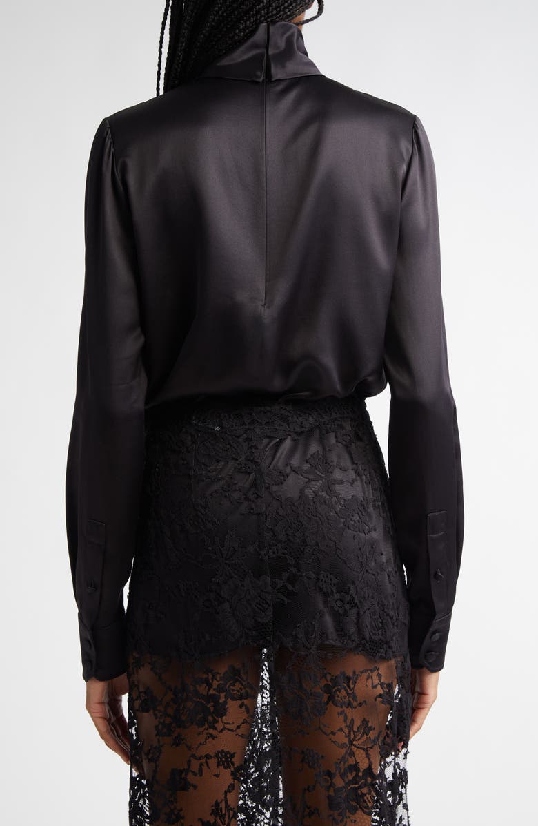 Dolce&Gabbana Silk Turtleneck Top, Alternate, color, 