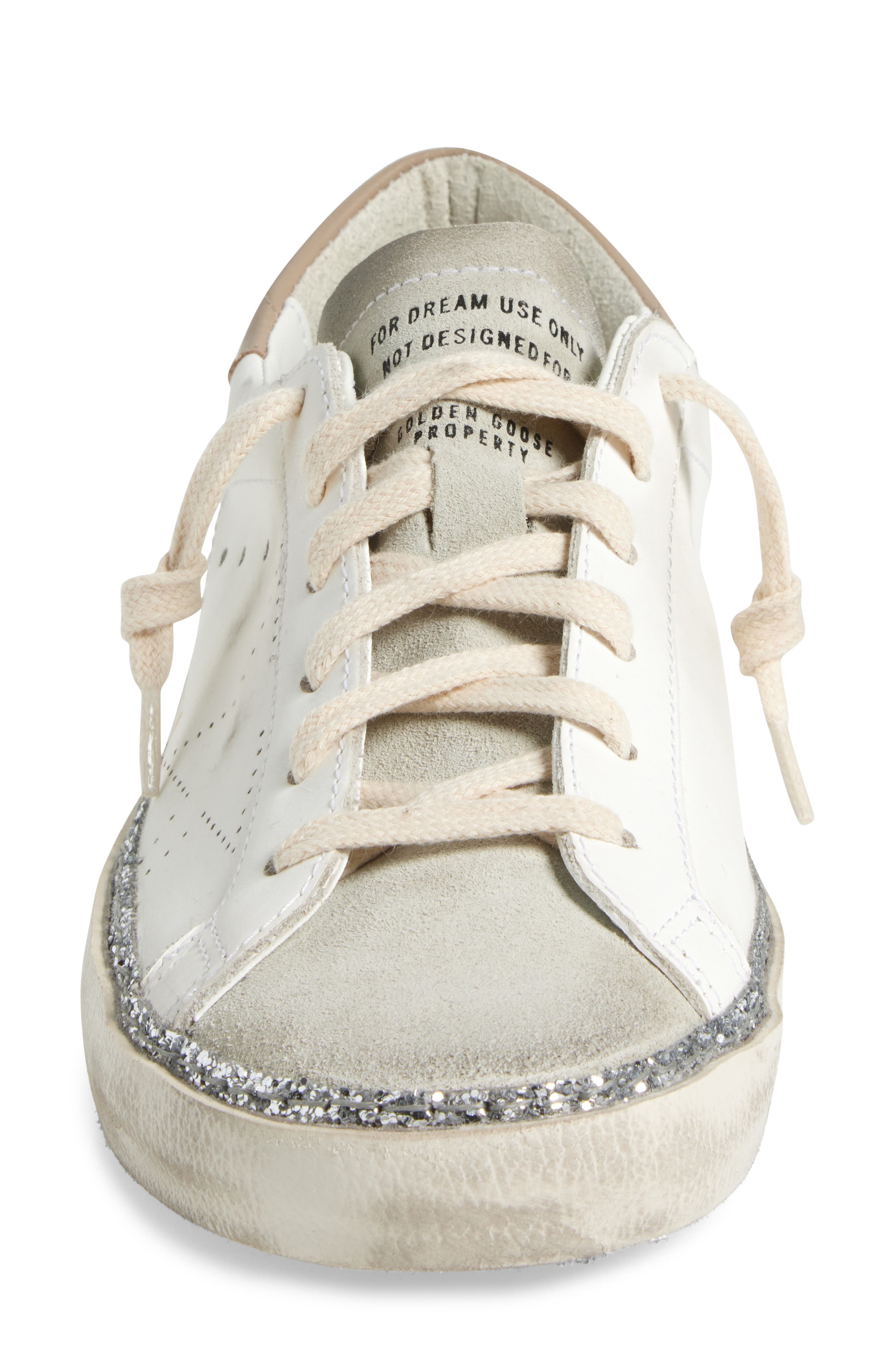 Golden Goose Super-Star Skate Sneaker, Alternate, color, White/ Ice/ Silver/ Beige