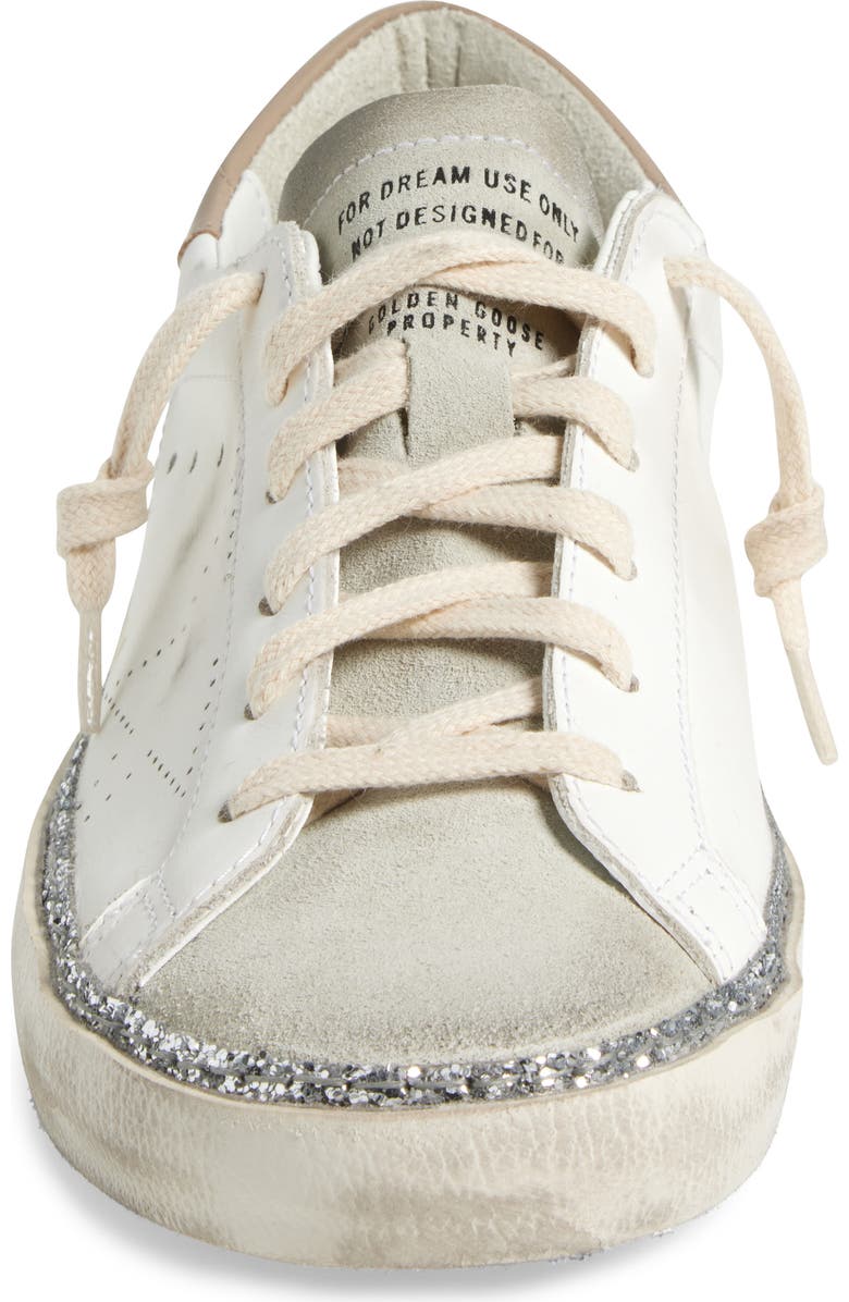 Golden Goose Super-Star Skate Sneaker, Alternate, color, White/ Ice/ Silver/ Beige