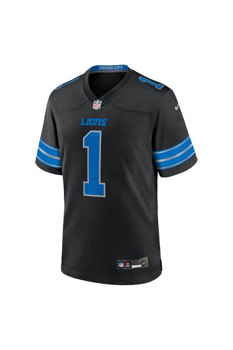 Men's Nike Jameson Williams Black Detroit Lions 2nd Alternate Game Player Jersey, Alternate, color, Black