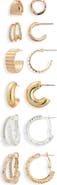 Tasha 6-Pack Assorted Hoop Earrings